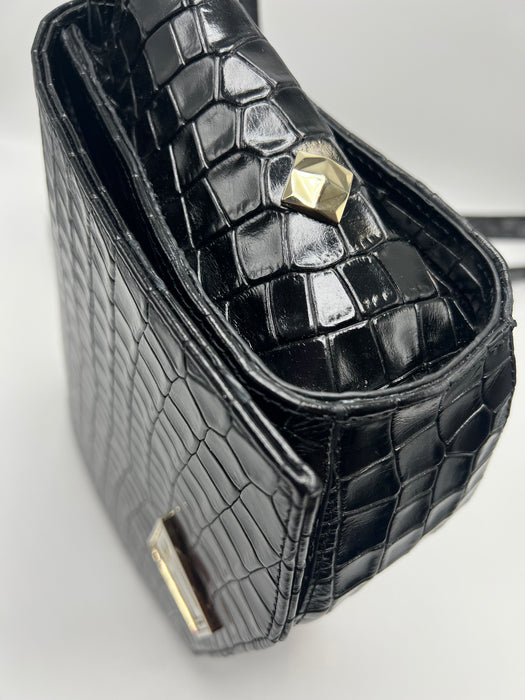 Onyx Croc Maat Bag